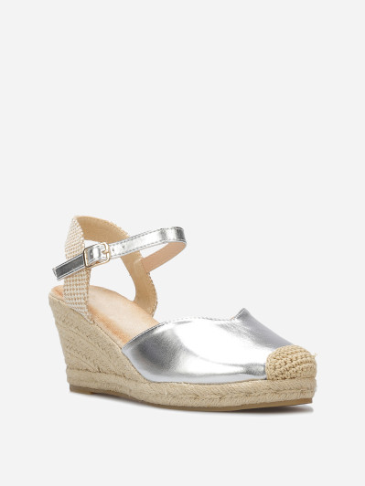 Espadrilles compensées en simili