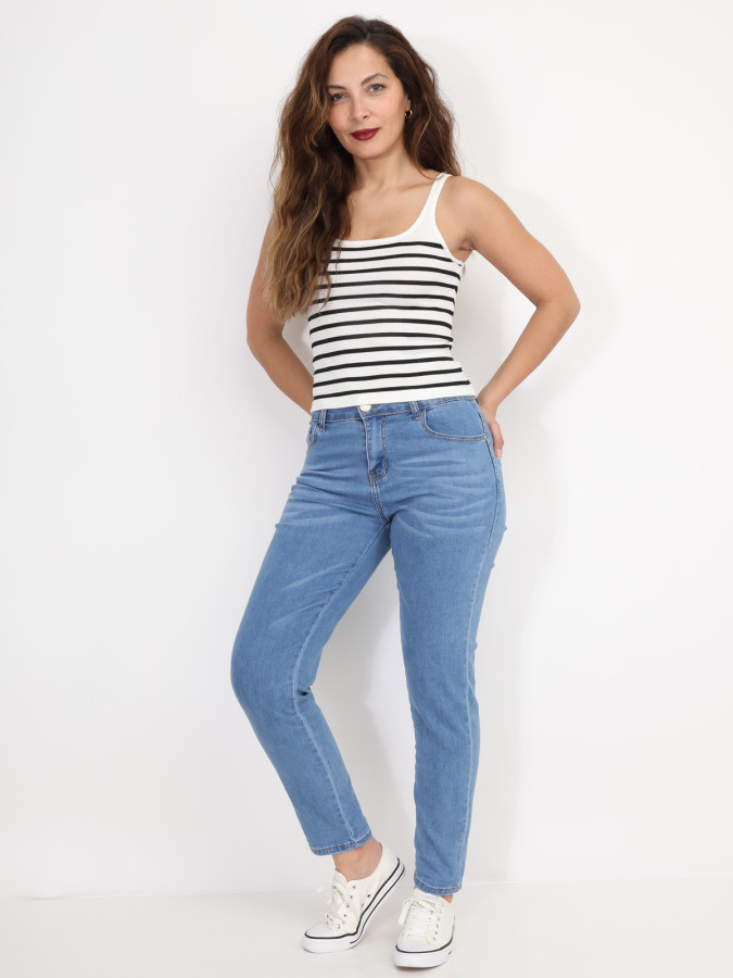 Débardeur marinière court