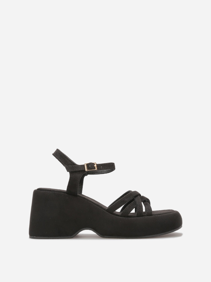 Sandales à plateforme compensée