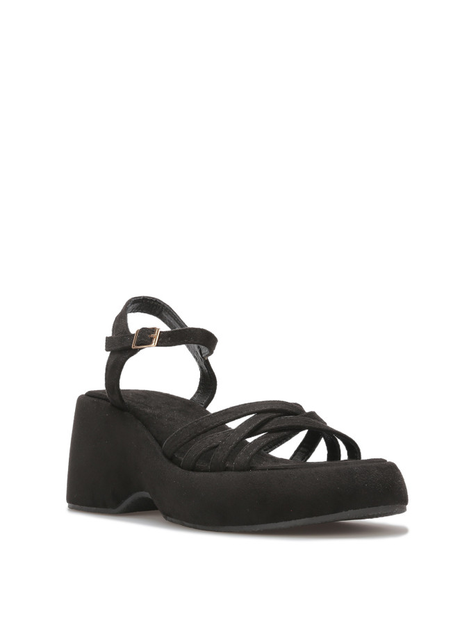 Sandales à plateforme compensée