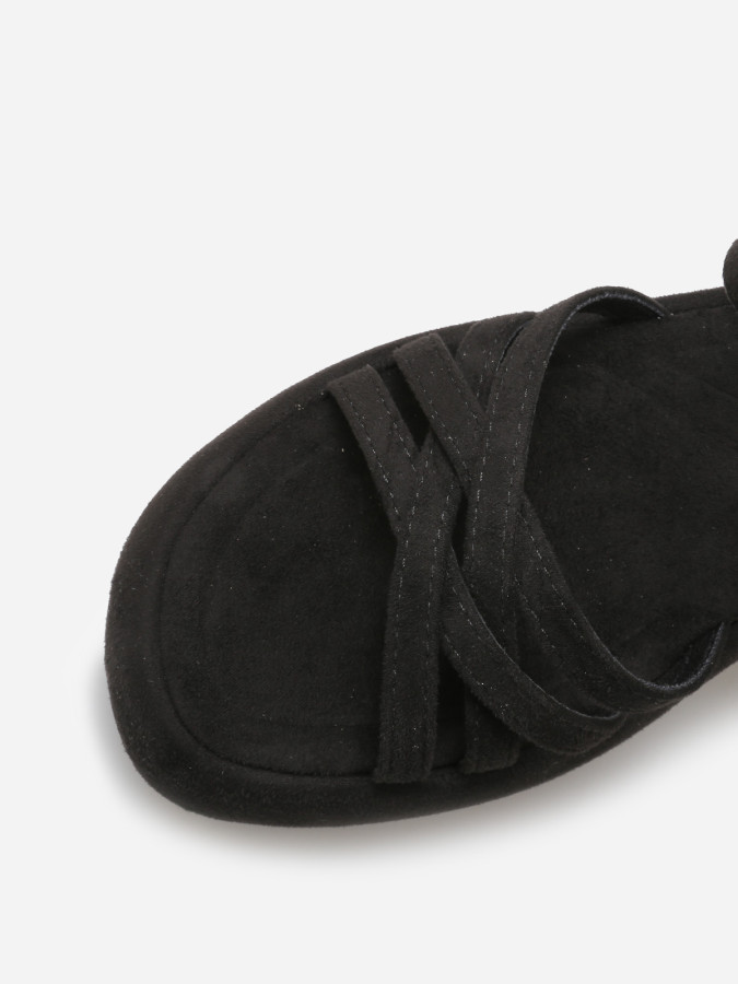 Sandales à plateforme compensée