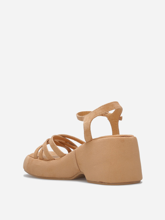 Sandales à plateforme compensée