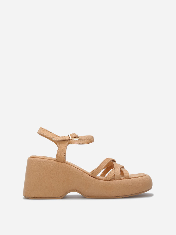 Sandales à plateforme compensée