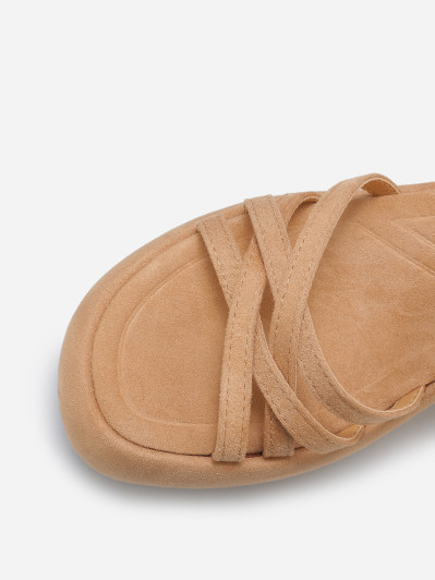 Sandales à plateforme compensée