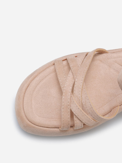 Sandales à plateforme compensée