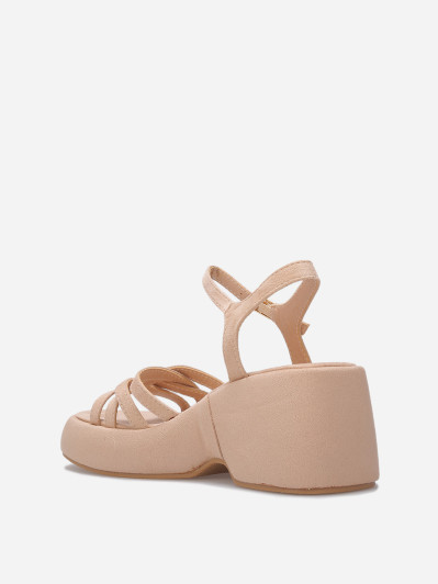 Sandales à plateforme compensée