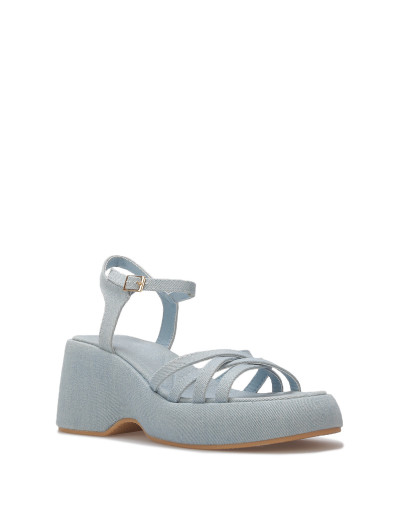 Sandales à plateforme compensée