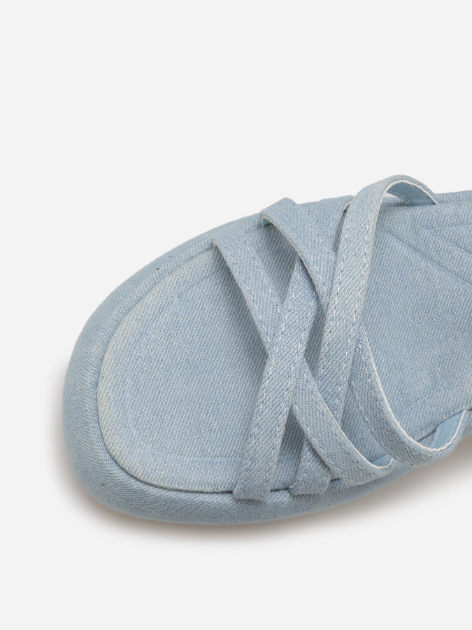 Sandales à plateforme compensée