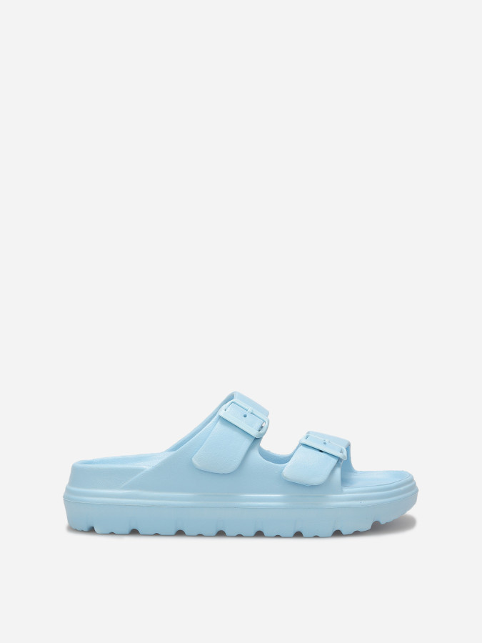 Mules crantées à double brides