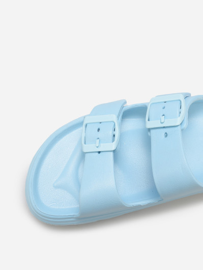 Mules crantées à double brides