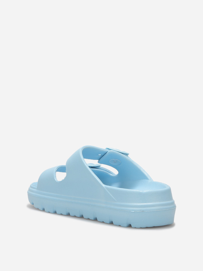 Mules crantées à double brides