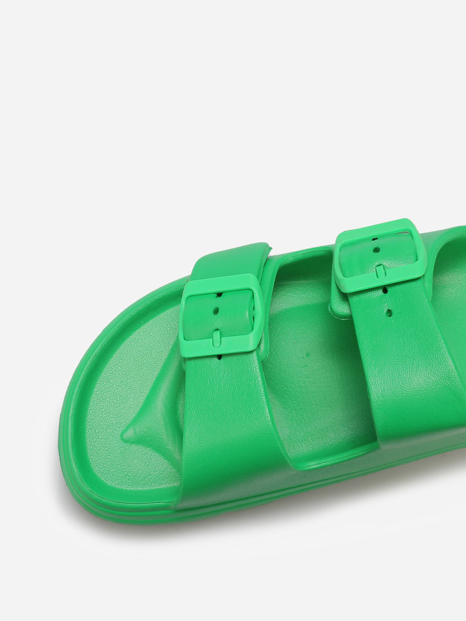 Mules crantées à double brides