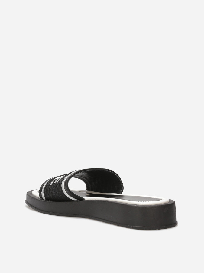 Mules "Love" avec plateforme