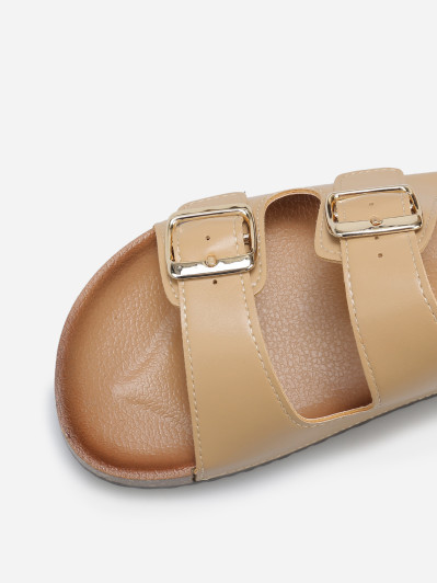 Mules avec deux brides à boucles