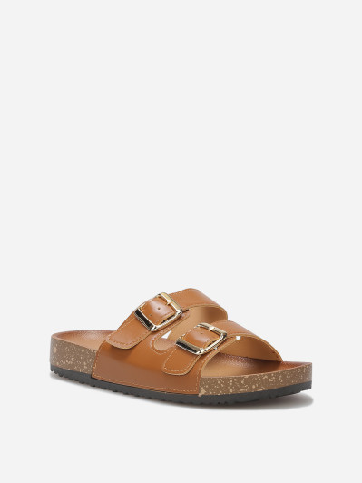 Mules avec deux brides à boucles