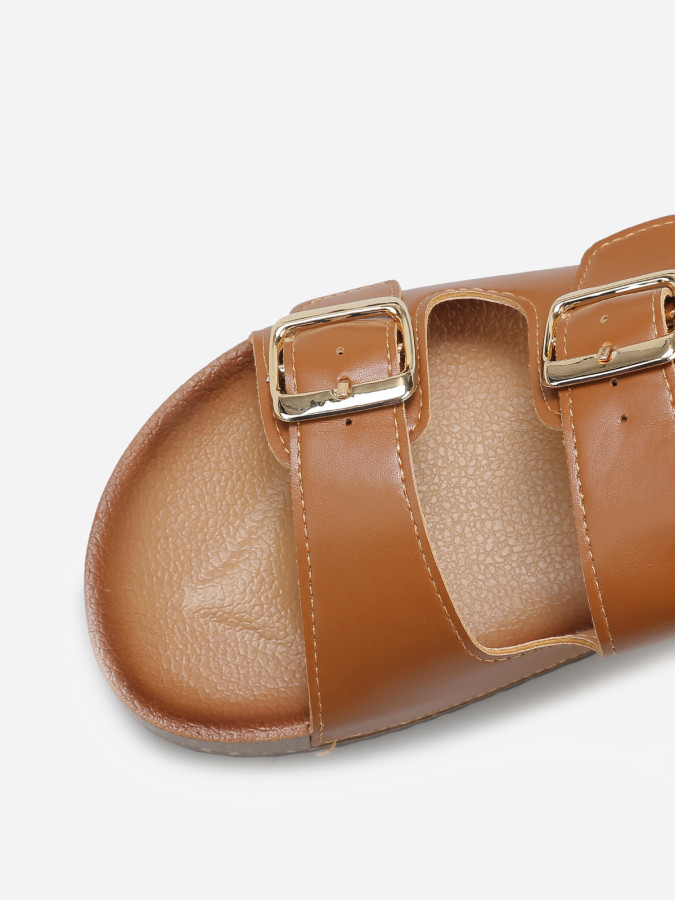 Mules avec deux brides à boucles