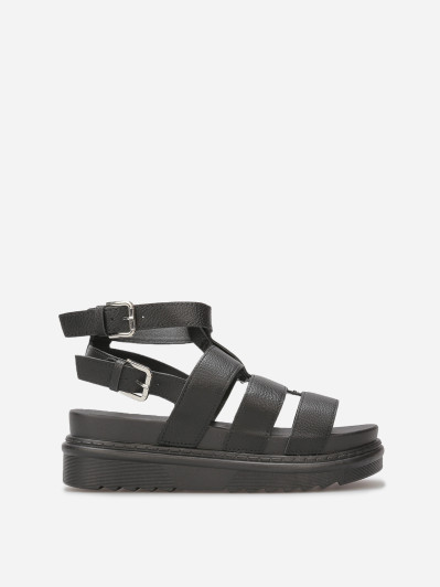 Spartiates à plateforme dentelée