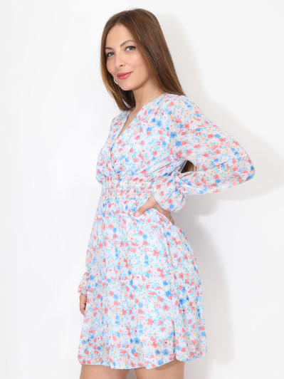 Robe patineuse à motif floral