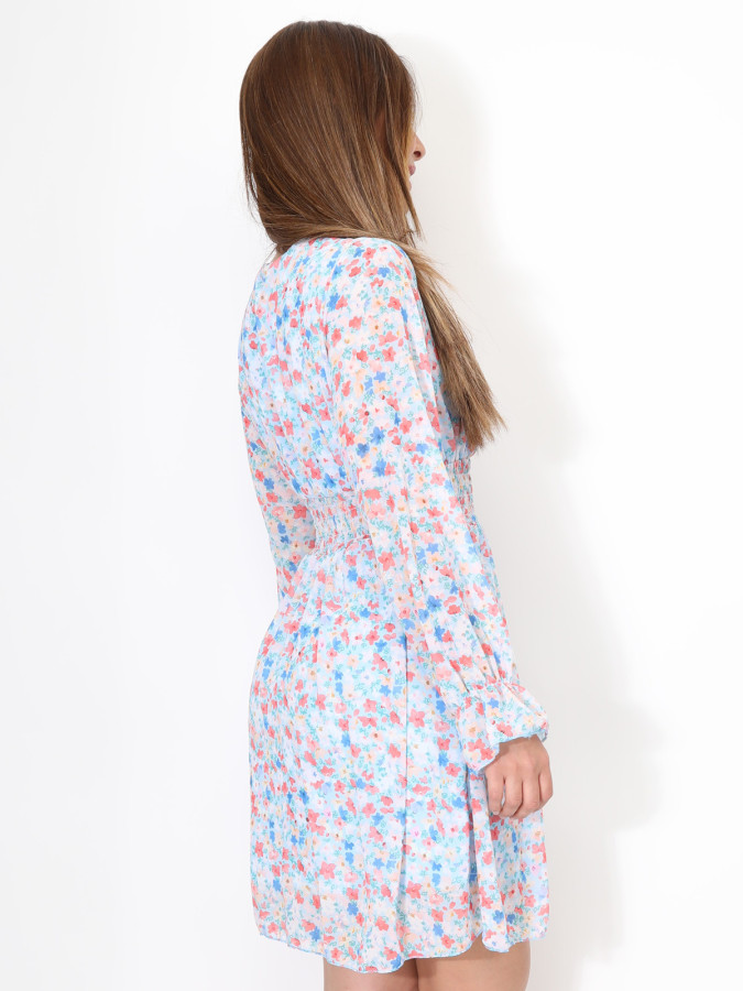 Robe patineuse à motif floral