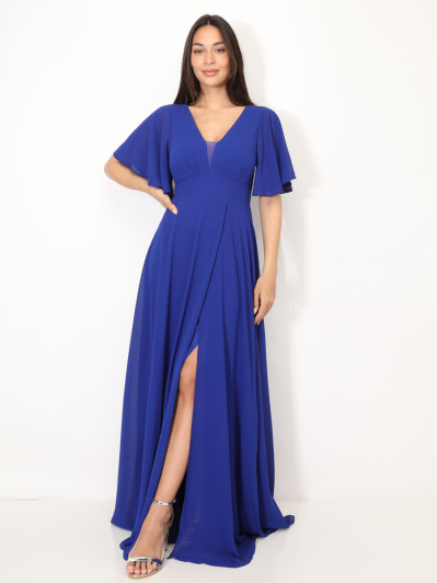 Robe de cérémonies à manches papillons