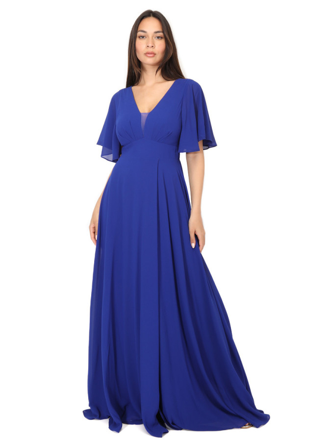 Robe de cérémonies à manches papillons