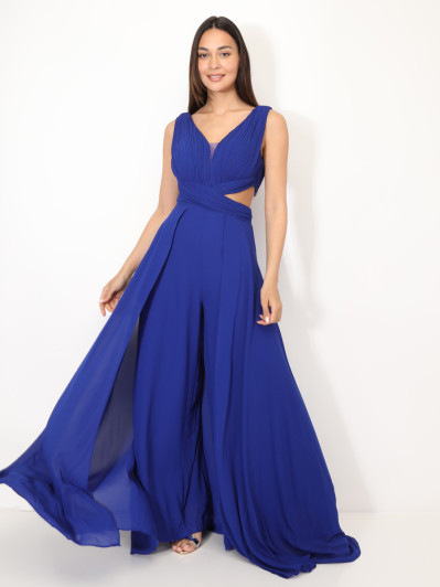 Combinaison cérémonie cut-out et drapée