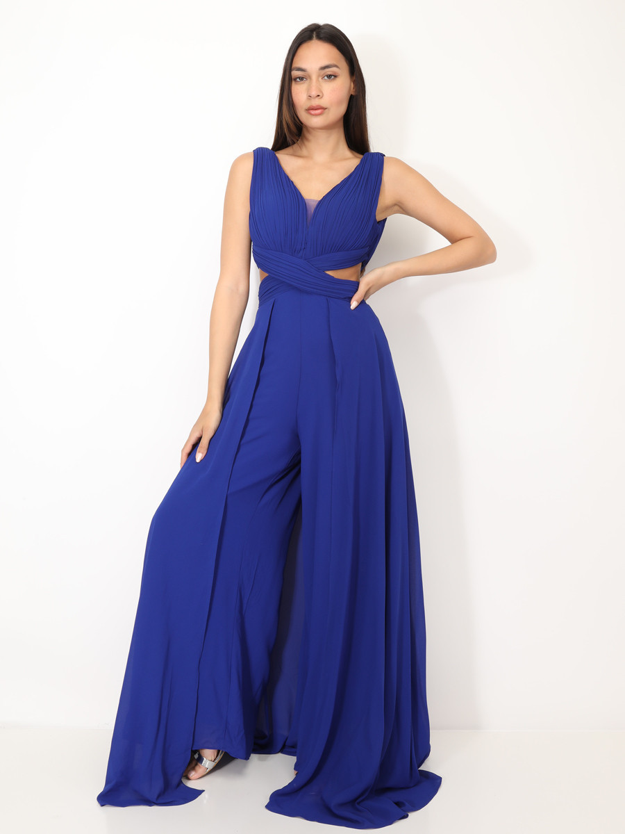 Combinaison cérémonie cut-out et drapée