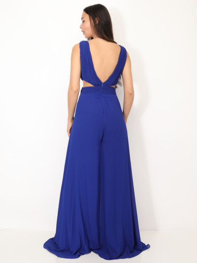 Combinaison cérémonie cut-out et drapée