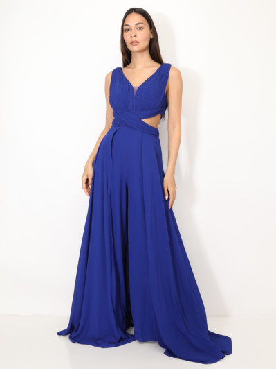 Combinaison cérémonie cut-out et drapée