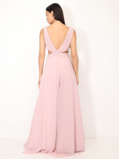 Combinaison cérémonie cut-out et drapée