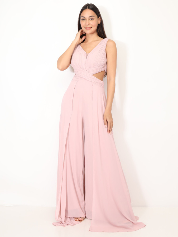 Combinaison cérémonie cut-out et drapée