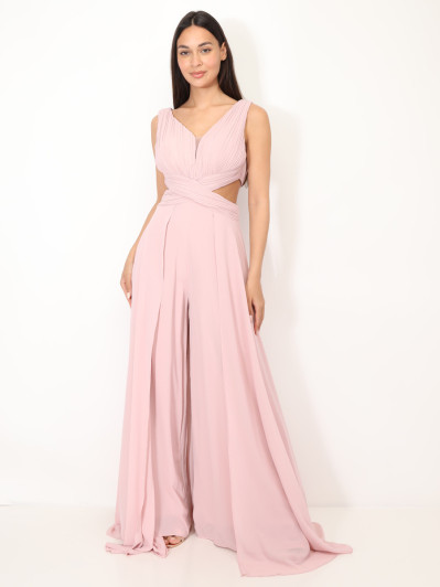 Combinaison cérémonie cut-out et drapée