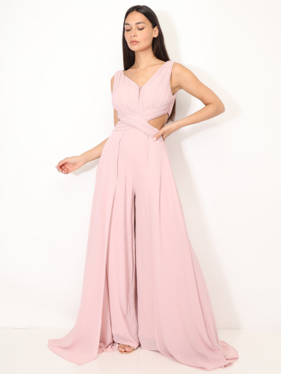 Combinaison cérémonie cut-out et drapée