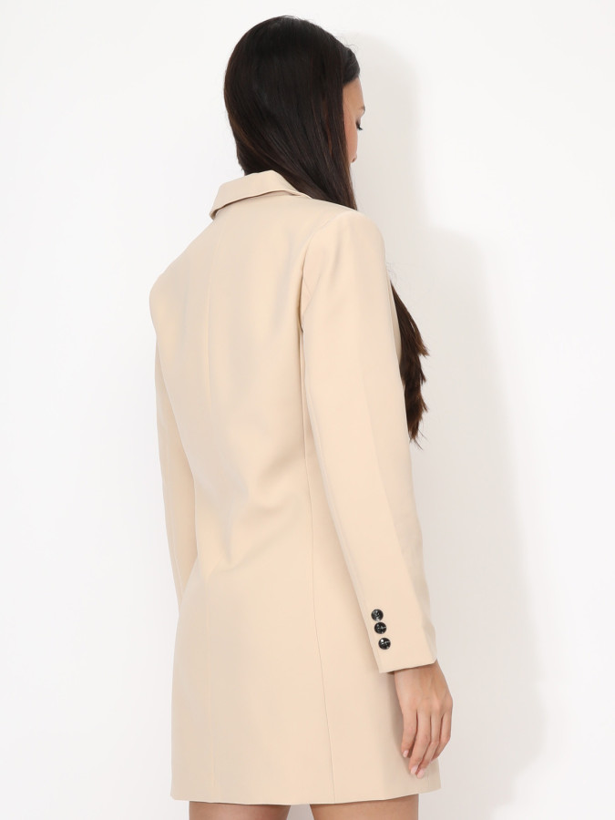 Robe blazer droite à boutons