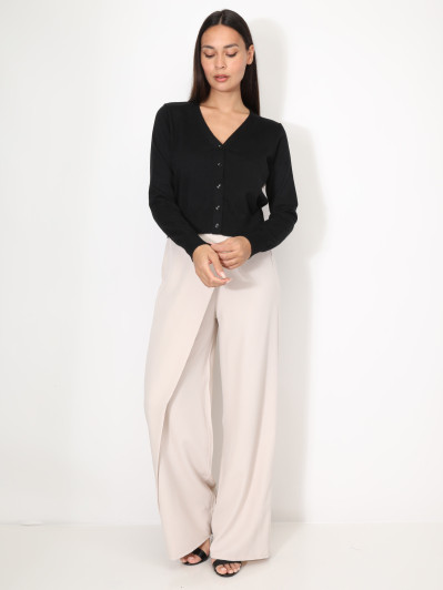 Cardigan col v et boutons