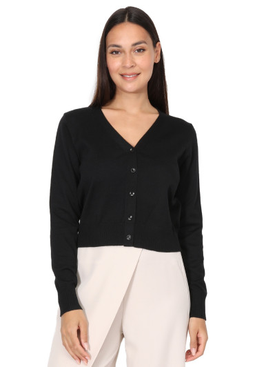 Cardigan col v et boutons