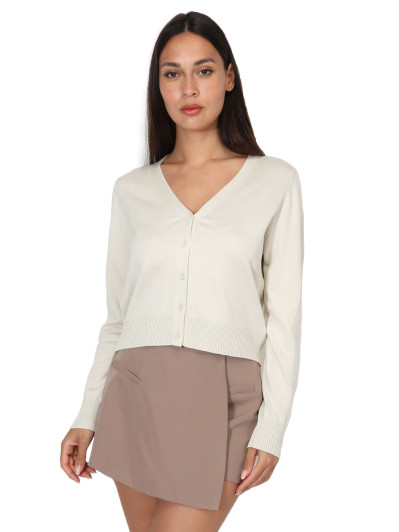 Cardigan col v et boutons