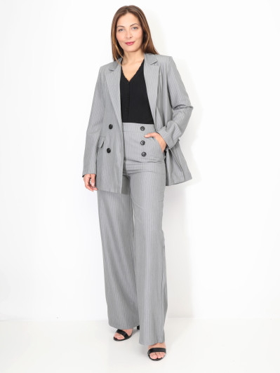 Veste de costume à rayures