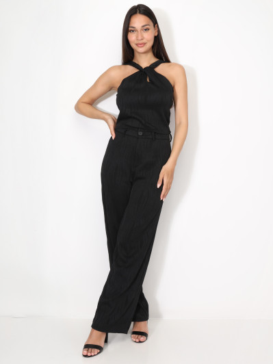 Ensemble top et pantalon en relief