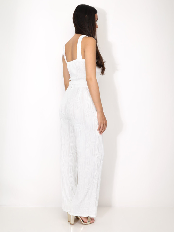 Ensemble top et pantalon en relief