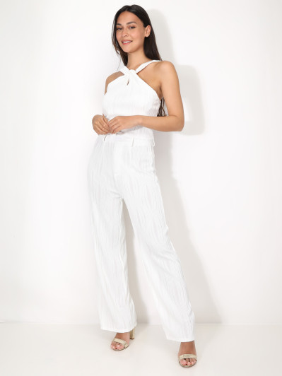 Ensemble top et pantalon en relief