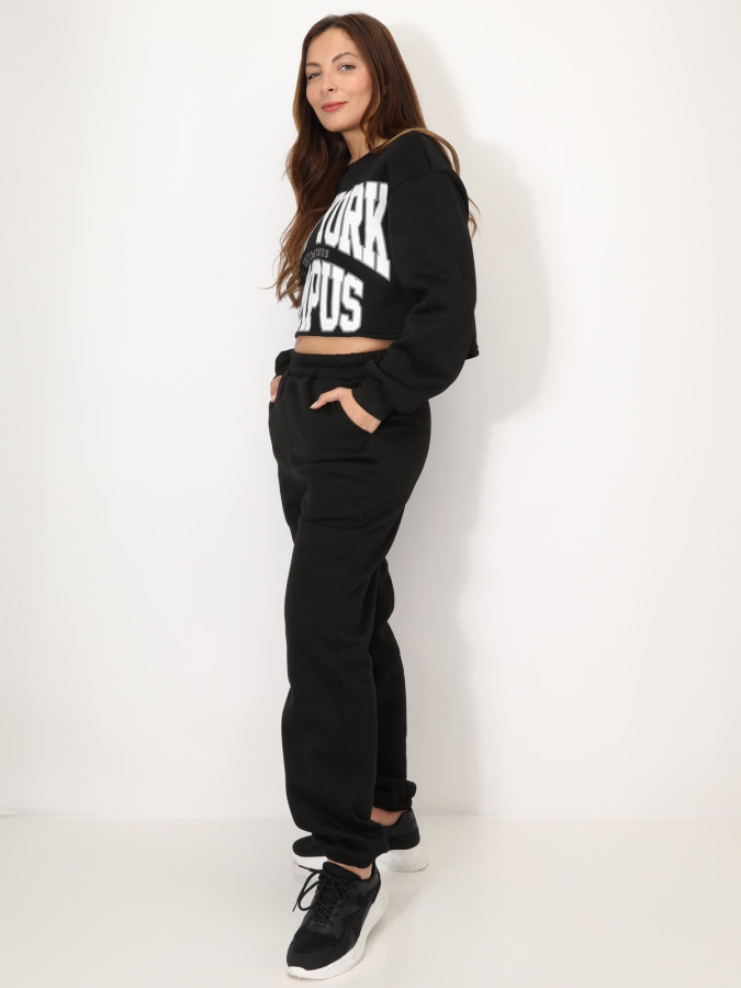 Ensemble sweat imprimé et jogging