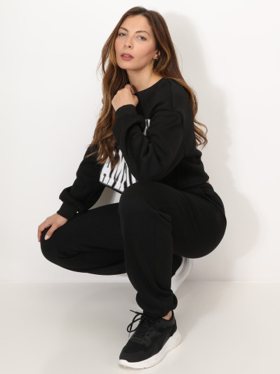 Ensemble sweat imprimé et jogging