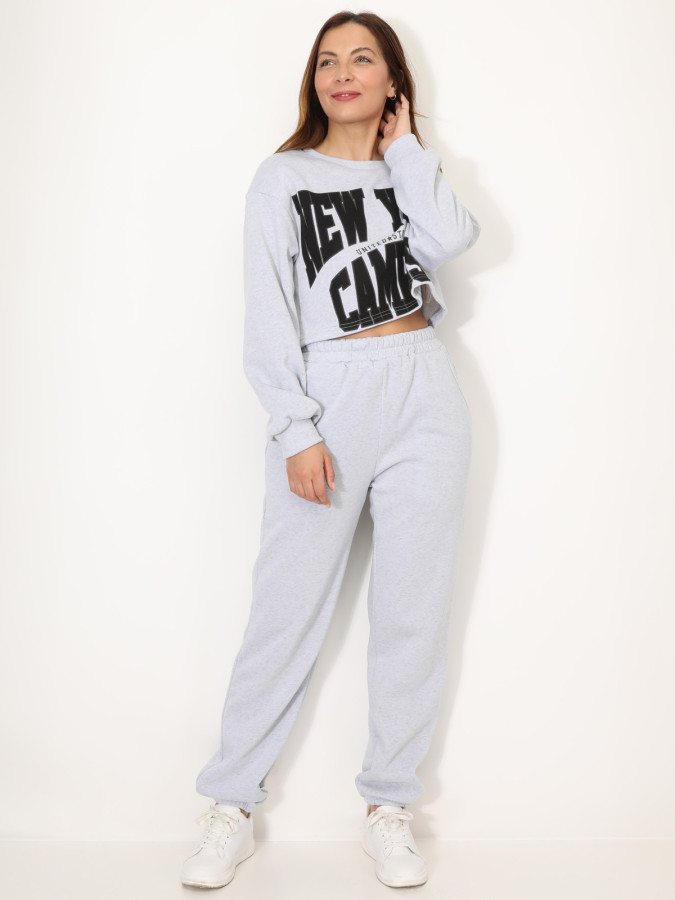 Ensemble sweat imprimé et jogging