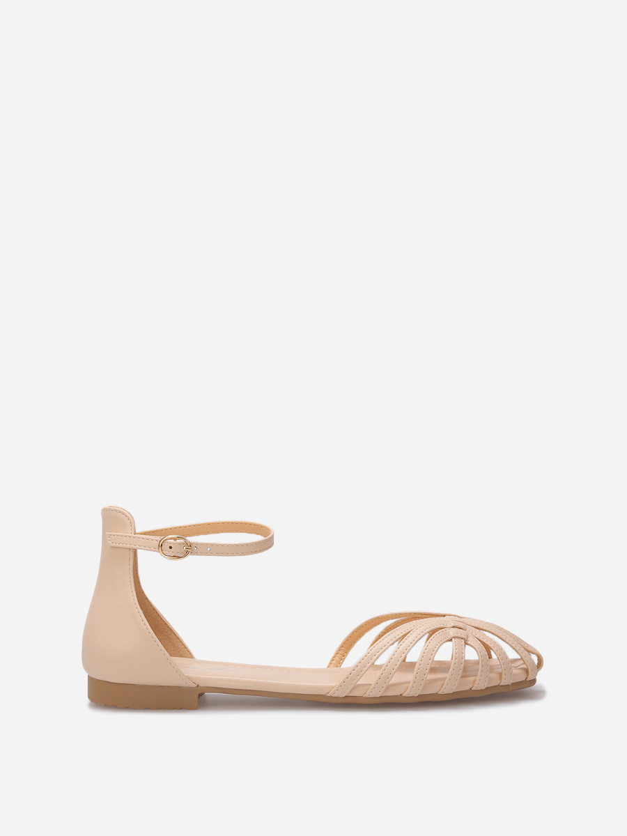 Jonak Sandales Plates A Nouer Sandales Ajourées à Fines Brides