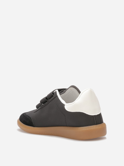 Baskets bi-matières à scratch