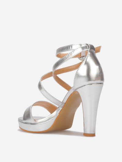 Sandales à multi-brides et talon haut