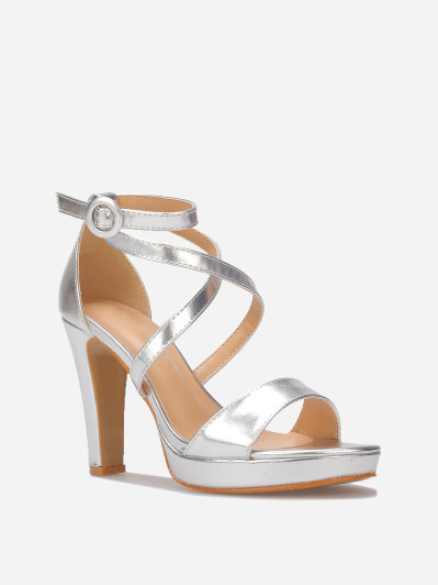 Sandales à multi-brides et talon haut