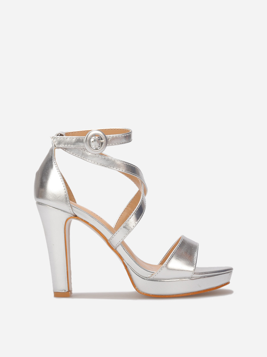 Sandales à multi-brides et talon haut