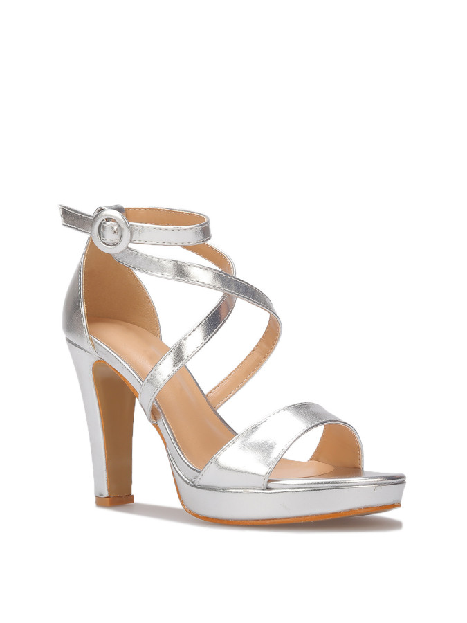 Sandales à multi-brides et talon haut